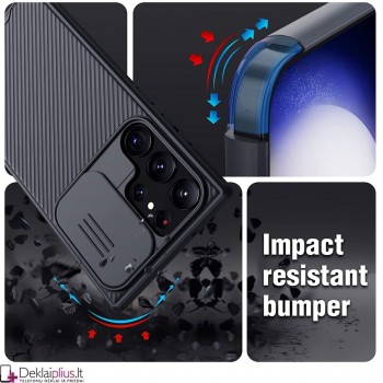 Nillkin Camshield dėklas su kameros apsauga - juodas (Samsung S23 Ultra) Nillkin Camshield dėklas su kameros apsauga - juodas (Samsung S23 Ultra)